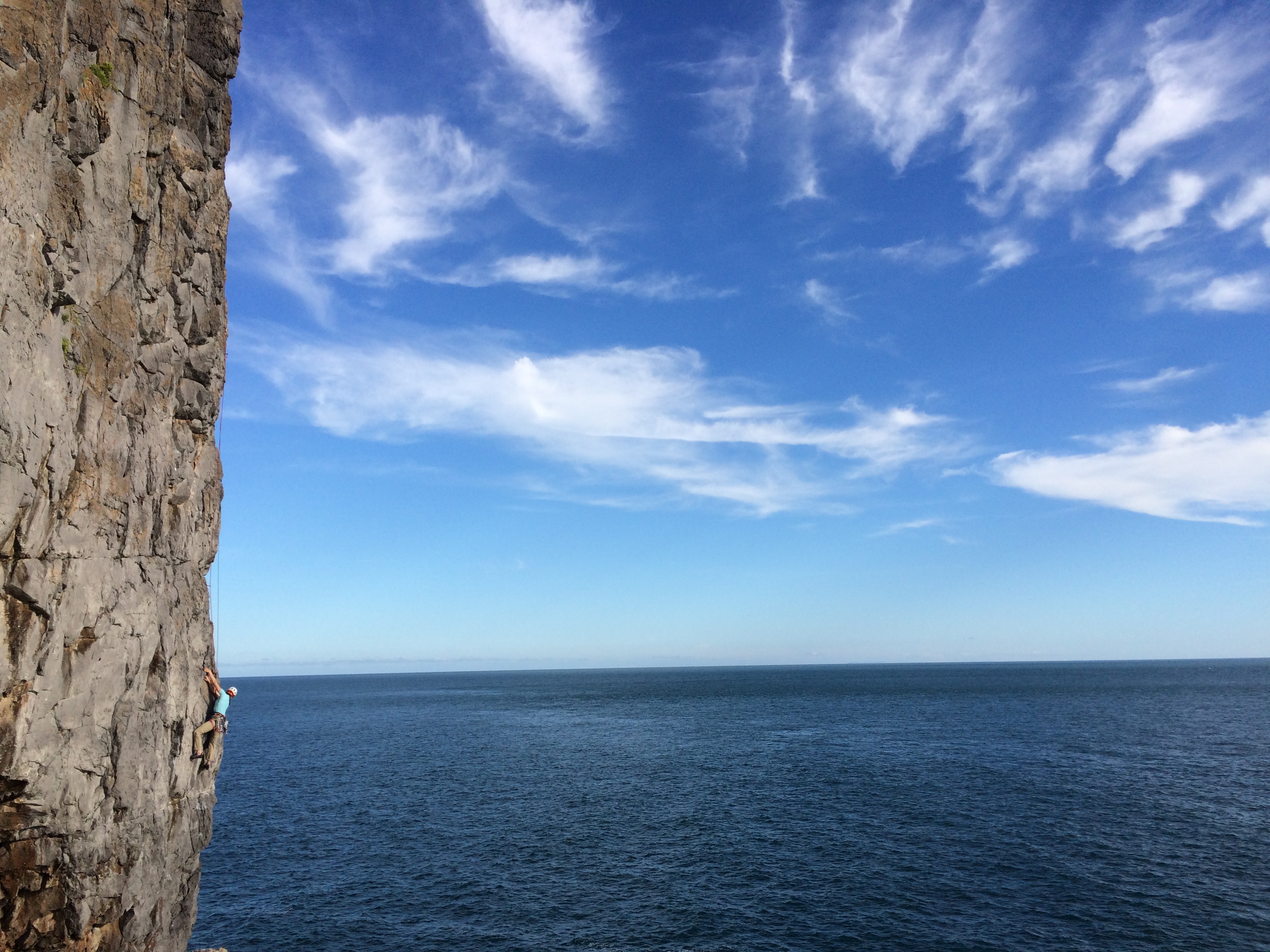White Horses and Sunshine – Pembroke Sea Cliff Climbing